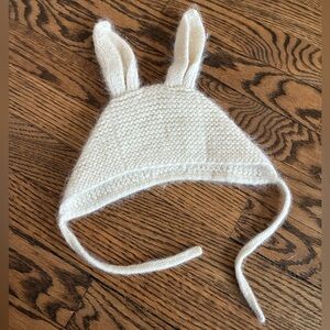 Hanna Andersson Baby Alpaca Blend Knit Bunny Ears Hat Stocking Cap Rabbit sz XS